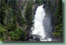 Beautiful Fish Creek Falls in Steamboat Springs, Colorado